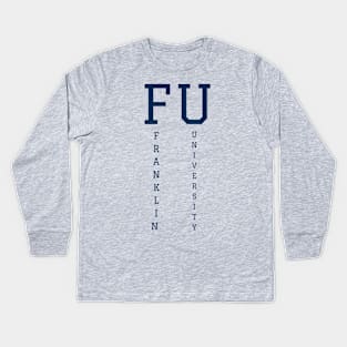 FU, Franklin University Kids Long Sleeve T-Shirt